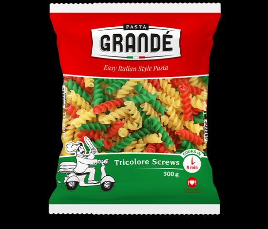 Picture of Pasta Screws Tricolour Grande 500g