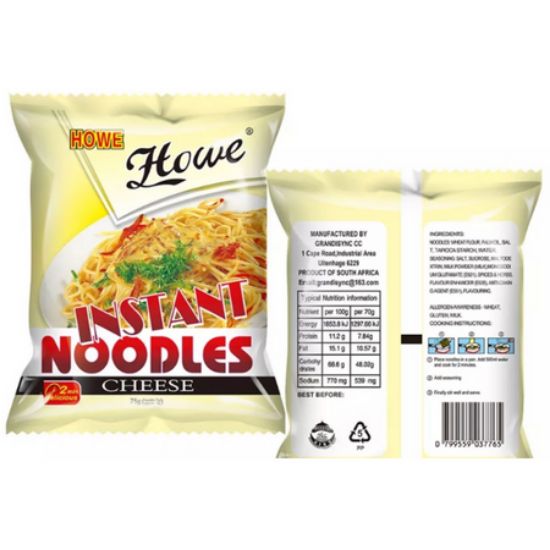 Picture of Pasta Noodles 2 Minute Cheese 5 x 75g