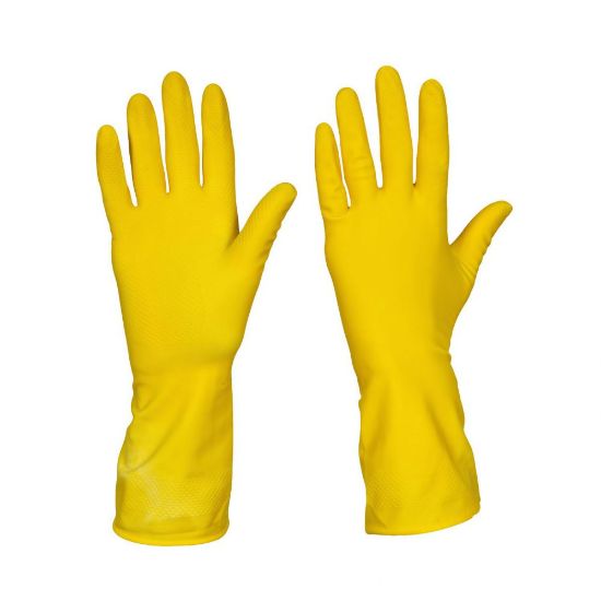 Picture of Gloves Household Yellow Pair Medium