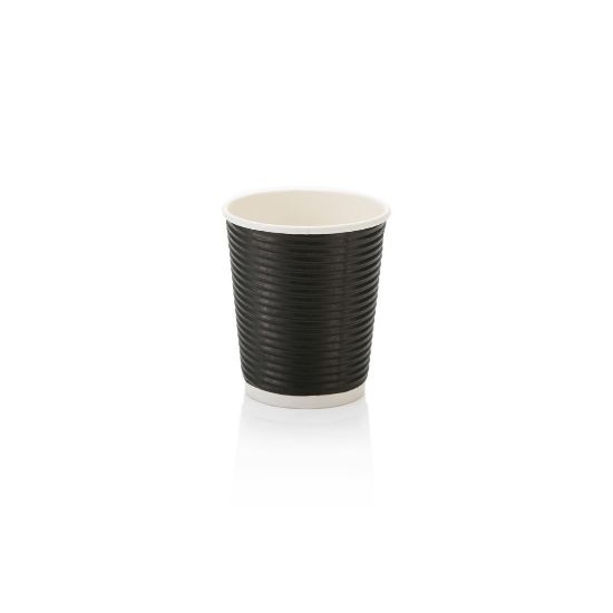 Picture of CUPS RIPPLE BLACK 250ml X1