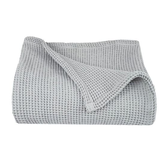 Picture of NORTEX WAFFLE THROW LIGHT GREY 110x170