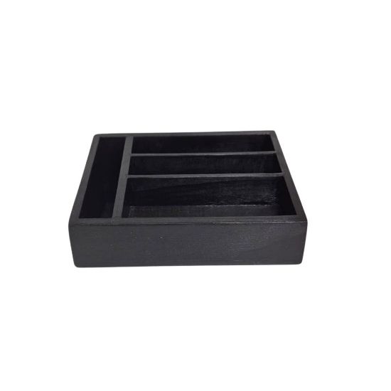 Picture of BEV BOX 4 DIVISION EBONY