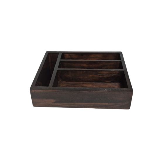 Picture of BEV BOX 4 DIVISION IMBUIA