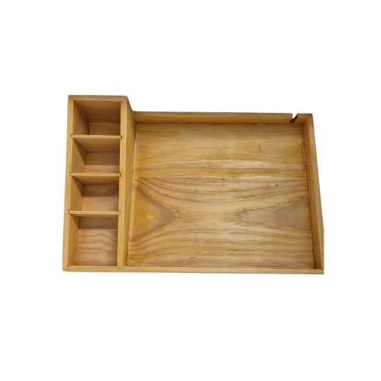 Picture of BEV TRAY WITH DISPLAY LIGHT BROWN/PINE