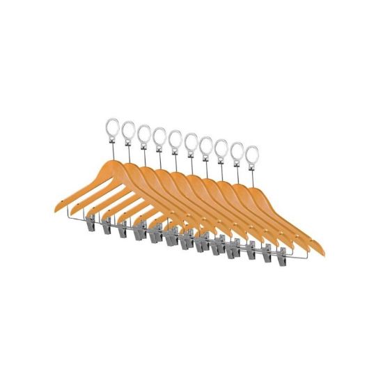 Picture of HANGERS ANTITHEFT WOODEN WITH CLIPS