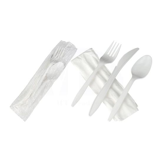 Picture of PLASTIC CUTLERY WRAPPED E6 x 50s