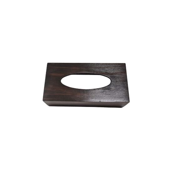 Picture of TISSUE BOX WOOD IMBUIA (100)s TIS009A