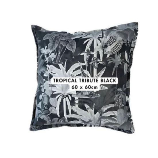 Picture of SCATTER 60x60 TROPICAL TRIBUTE BLACK