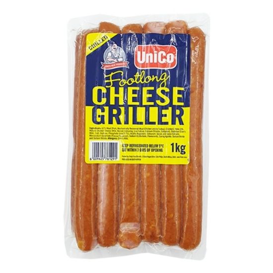 Picture of SAUSAGE UNICO FOOTLONG CHEESE GRILLER 1K