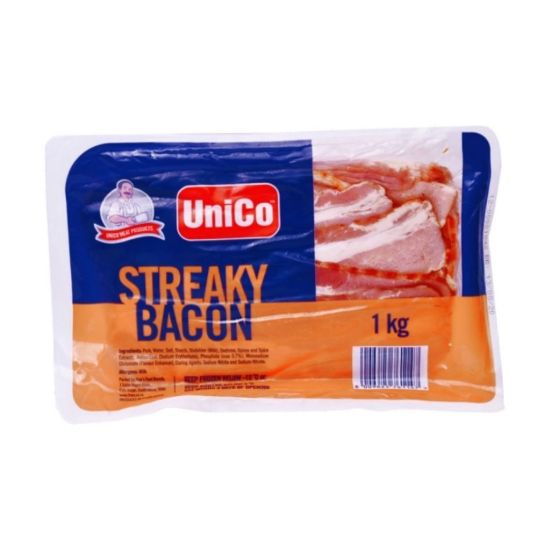 Picture of BACON UNICO STREAKY 1KG
