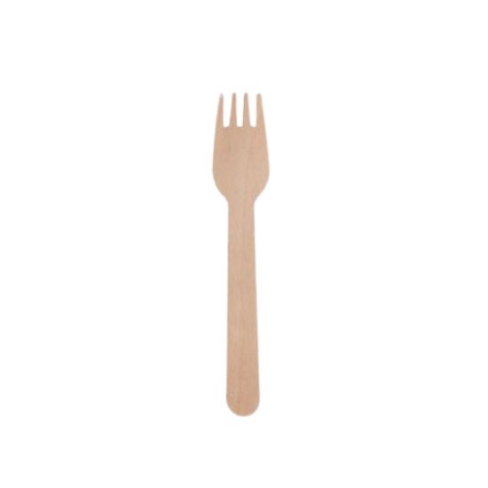 Picture of Biodegradable Fork wooden 140mm 100/pack