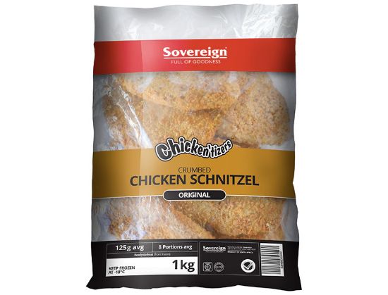 Picture of Chicken Schnitzel Crumbed 1kg (8's)